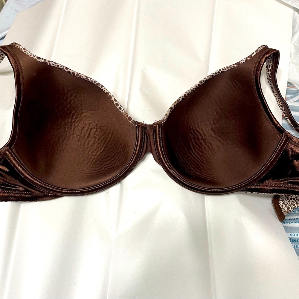 VANITY FAIR leopard print underwire bra 40C - Picture 7 of 10
